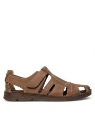 Lasocki Sandały MI08-PILTON-01 Brązowy. Brązowe sandały męskie Lasocki, ze skóry, bez zapięcia. Za 149.99 zł.