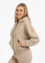 Bluza rozpinana z kapturem damska Pitbull Washed Manzanita. Brązowe bluzy damskie PITBULL, na lato, s, bez wzorów, z bawełny, z kapturem. Za 249.00 zł.