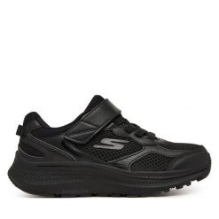 Sneakersy Skechers. Czarne trampki i tenisówki chłopięce Skechers, bez wzorów, bez zapięcia. Za 229.99 zł.