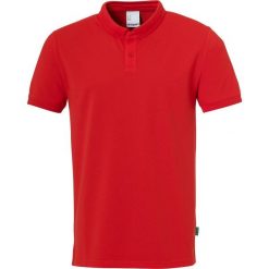 Polo Uhlsport Essential Prime. Czarne koszulki polo męskie Uhlsport, m, bez wzorów, bez kołnierzyka, bez ramiączek, do piłki nożnej. Za 212.50 zł.