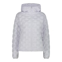 Damska kurtka z kapturem CMP. Białe kurtki damskie CMP, bez wzorów, z puchu, z kapturem, narciarskie. Za 649.00 zł.