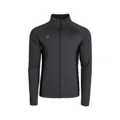 Kurtka polarowa męska Denver Stretch, dwuelastyczna, wiatroszczelna i oddychając. Szare kurtki męskie IZAS, m, bez wzorów, z nylonu, trekkingowe. Za 252.13 zł.