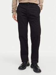 Jack & Jones Chinosy Kane 12268490 Czarny Regular Fit. Czarne eleganckie spodnie męskie Jack & Jones, m, bez wzorów, z bawełny. Za 179.99 zł.