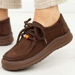Brązowe skórzane mokasyny damskie T.Sokolski J26-20. Brązowe mokasyny damskie Sokolski, z jeansu, eleganckie. Za 269.00 zł.