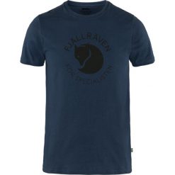 Koszulka turystyczna męska Fjallraven Fox T-shirt. Niebieskie t-shirty męskie Fjällräven, m, bez wzorów, z bawełny, bez kołnierzyka. Za 250.65 zł.
