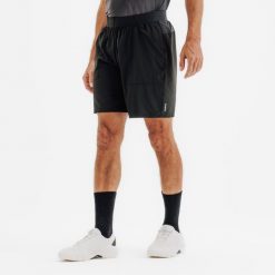 Spodenki do padla męskie Kuikma PSH Dry oddychające. Czarne krótkie spodenki sportowe męskie KUIKMA, m, bez wzorów, z materiału. Za 59.99 zł.