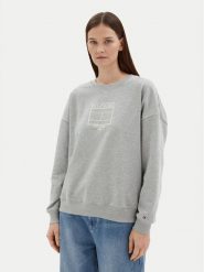 Tommy Hilfiger Bluza WW0WW44633 Szary Regular Fit. Szare bluzy damskie Tommy Hilfiger, l, bez wzorów, z bawełny, bez kaptura. Za 309.99 zł.