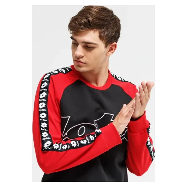 Lotto Bluza Athletica Iii Sweat Rn Pl , czarny, rozmiar XXL. Czarne bluzy męskie Lotto, m, bez wzorów, z materiału, bez kaptura. Za 159.99 zł.