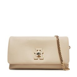 Torebka Tommy Hilfiger. Brązowe torebki do ręki damskie Tommy Hilfiger, bez wzorów, wizytowe, bez dodatków. Za 349.99 zł.