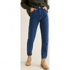 Mango - Jeansy Mommy. Niebieskie jeansy damskie Mango. Za 139.90 zł.