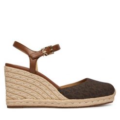 Espadryle MICHAEL Michael Kors. Brązowe espadryle damskie MICHAEL Michael Kors, bez wzorów, bez obcasa, bez zapięcia. Za 619.99 zł.