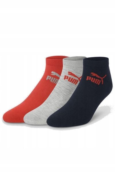 Skarpetki stopki męskie Puma 3-PAK. Czerwone skarpety męskie Puma, bez wzorów, z bawełny. Za 26.89 zł.