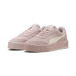 Damskie sneakersy Carina Mia Suede PUMA Mauve Mist Frosted Ivory Pink White. Białe obuwie sportowe damskie Puma, bez wzorów, tenisowe. Za 329.00 zł.