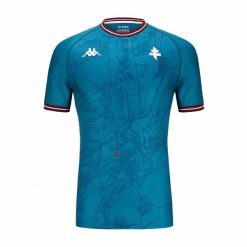 Koszulka wyjazdowa Metz Kombat Pro 2024/25. Niebieskie koszulki sportowe męskie Kappa, bez wzorów, bez kołnierzyka, bez ramiączek, do piłki nożnej. Za 541.00 zł.