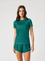 Bjorn_borg ACE SLIM T-SHIRT damski POSY GREEN. Zielone t-shirty damskie Björn Borg, s, bez wzorów, bez kołnierzyka. Za 194.00 zł.