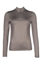 Damska koszulka jeździecka z długim rękawem HKM Summer Milano II. Niebieskie t-shirty damskie HKM, m, bez wzorów, ze skóry, eleganckie, bez kołnierzyka. Za 172.00 zł.
