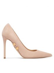 Elisabetta Franchi Szpilki SA-16L-62E2-590 Beżowy jasny. Brązowe szpilki damskie Elisabetta Franchi, bez wzorów, ze skóry, bez obcasa, bez zapięcia. Za 2,509.00 zł.