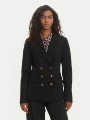 Guess Marynarka W5YN39 KCMU2 Czarny Regular Fit. Czarne żakiety damskie Guess, l, z aplikacjami, z syntetyku. Za 489.99 zł.