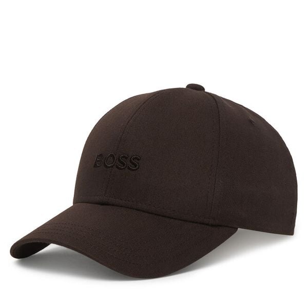Czapka z daszkiem BOSS. Brązowe czapki i kapelusze damskie Boss, bez wzorów. Za 209.99 zł.