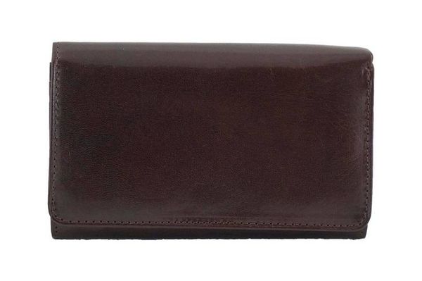 Portfel skórzany BARBERINI'S c. brązowy 8141-11. Brązowe portfele damskie Barberinis, bez wzorów, ze skóry. Za 164.99 zł.