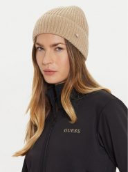 Guess Czapka AW5236 WOL01 Beżowy. Brązowe czapki i kapelusze damskie Guess, na zimę, z aplikacjami, z materiału. Za 127.00 zł.