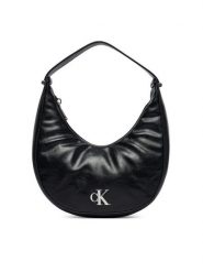 Calvin Klein Torebka Buckle Small Bag LV04F3513G Czarny. Czarne torebki do ręki damskie Calvin Klein, bez wzorów, ze skóry, bez dodatków. Za 409.99 zł.