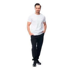 Męskie Spodnie Do Biegania Hinnani. Czarne spodnie sportowe męskie Hi-tec, m, bez wzorów, z bawełny, do biegania. Za 112.99 zł.