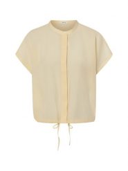 Opus Bluzka z krótkim rękawem Kobiety żółty, 42. Żółte bluzki damskie Opus, bez wzorów, z lyocellu, bez kołnierzyka, bez ramiączek. Za 299.95 zł.