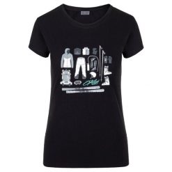 Damska koszulka Kilpi TORNES-W. Czarne t-shirty damskie Kilpi, bez wzorów, z materiału, bez kołnierzyka. Za 70.90 zł.