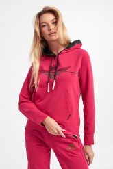 Bluza damska z kapturem AERONAUTICA MILITARE. Bluzy damskie Aeronautica Militare, s, bez wzorów, z kapturem. W wyprzedaży za 713.32 zł.