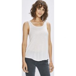 Answear - Top. Szare topy damskie ANSWEAR, z dzianiny, z okrągłym kołnierzem, bez rękawów. W wyprzedaży za 29.90 zł.