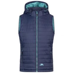 Trespass Aretha - Damska kamizelka casualowa w kolorze granatowym Dusty Rose. Czarne kurtki damskie Trespass, bez wzorów, bez kaptura, do jazdy konnej. W wyprzedaży za 179.65 zł.