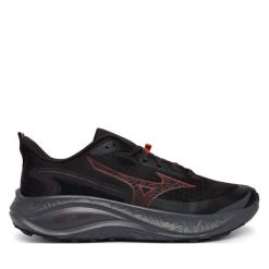 Buty do biegania Mizuno. Czarne buty sportowe męskie Mizuno, bez zapięcia, do biegania. Za 539.99 zł.