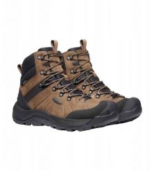Buty turystyczne Keen Revel IV Mid Polar - dark earth/caramel cafe. Brązowe trekkingi męskie GRONELL. Za 749.48 zł.