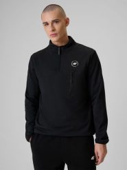 4F Bluza relaxed bez kaptura męska - czarna L. Czarne bluzy męskie 4f, l, bez wzorów, bez kaptura. Za 199.99 zł.