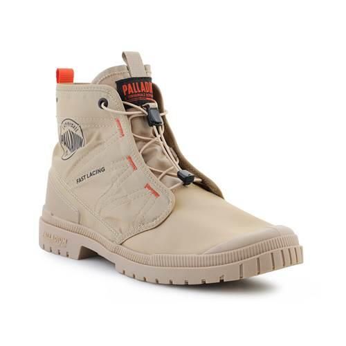 Buty do chodzenia unisex Palladium Sp20 Travel Hi Desert. Brązowe obuwie sportowe damskie Palladium, bez wzorów, z materiału, trekkingowe. Za 469.99 zł.