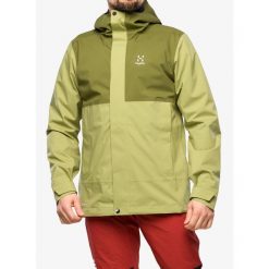 Kurtka membranowa męska Haglofs Koyal Proof Jacket. Zielone kurtki sportowe męskie Haglöfs, m, bez wzorów, trekkingowe. W wyprzedaży za 624.10 zł.