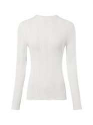 Marie Lund sweter z koronkowej dzianiny Kobiety biały, XL. Białe swetry damskie Marie Lund, uniwersalny, bez wzorów, z dzianiny, bez kołnierzyka, bez ramiączek, bez kaptura. Za 199.95 zł.
