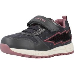 Buty GEOX B ALBEN GIRL A Szary. Szare obuwie sportowe damskie Geox, bez wzorów, ze skóry, na fitness i siłownię. Za 189.99 zł.