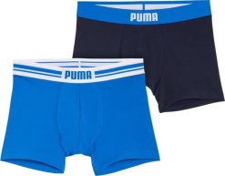 Puma Bokserki męskie Everyday Placed Logo 2 pak niebieskie, granatowe 938476 03 S. Niebieskie bokserki męskie Puma, m, bez wzorów. Za 80.99 zł.