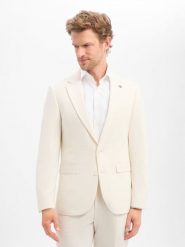 Finshley & Harding London kurtka modułowa Mężczyźni Slim Fit Sztuczne włókno biały, 50. Białe kurtki męskie Finshley & Harding London, m, bez wzorów, z włókna, eleganckie, bez kaptura. Za 279.95 zł.