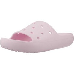 Klapki Crocs Model Classic Slide V2 Kolor Rose. Czerwone skarpety damskie Crocs, bez wzorów. W wyprzedaży za 109.00 zł.