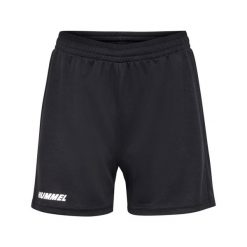 Szorty damskie Hummel Multi PL. Czarne szorty sportowe damskie Hummel, bez wzorów, sportowe, na fitness i siłownię. Za 173.50 zł.