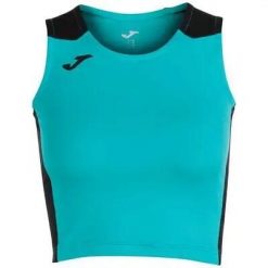 Tank top do biegania damski Joma Record II Crop top. Czarne t-shirty i topy dla dziewczynek Joma, bez wzorów, bez ramiączek. Za 73.99 zł.