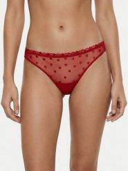 Guess Figi klasyczne O6RE05 KC600 Czerwony. Czerwone figi damskie Guess, m, z aplikacjami, z syntetyku. Za 159.99 zł.