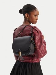 PINKO Torebka SADDLE CLASSIC Czarny. Czarne listonoszki damskie Pinko, bez wzorów, ze skóry, bez dodatków. Za 1,629.00 zł.