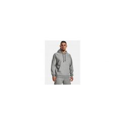 Bluza Męska Z Kapturem Nierozpinana Under Armour Rival Fleece Hoodie. Szare bluzy sportowe męskie Under Armour, m, bez wzorów, z kapturem, do biegania. Za 299.99 zł.