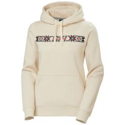 Bluza damska z kapturem Helly Hansen Elevate. Białe bluzy damskie Helly Hansen, bez wzorów, z bawełny, z kapturem. Za 488.50 zł.