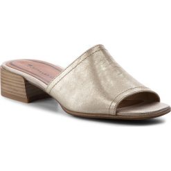 Klapki TAMARIS - 1-27233-20 Light Gold 909. Żółte klapki damskie Tamaris, ze skóry ekologicznej. W wyprzedaży za 169.00 zł.