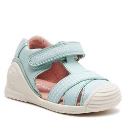 Sandały Biomecanics. Niebieskie sandały chłopięce Biomecanics, bez zapięcia. Za 279.99 zł.
